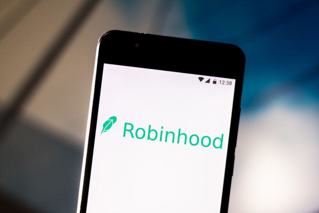 Robinhood app phone screen