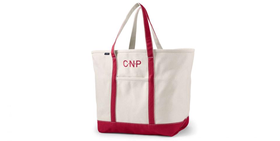 Extra Large Natural Zip Top Canvas Tote Bag