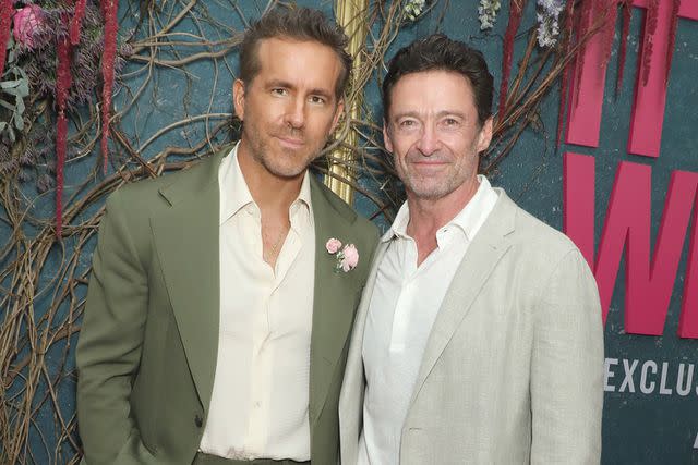 <p>Gregory Pace/Shutterstock</p> Ryan Reynolds and Hugh Jackman