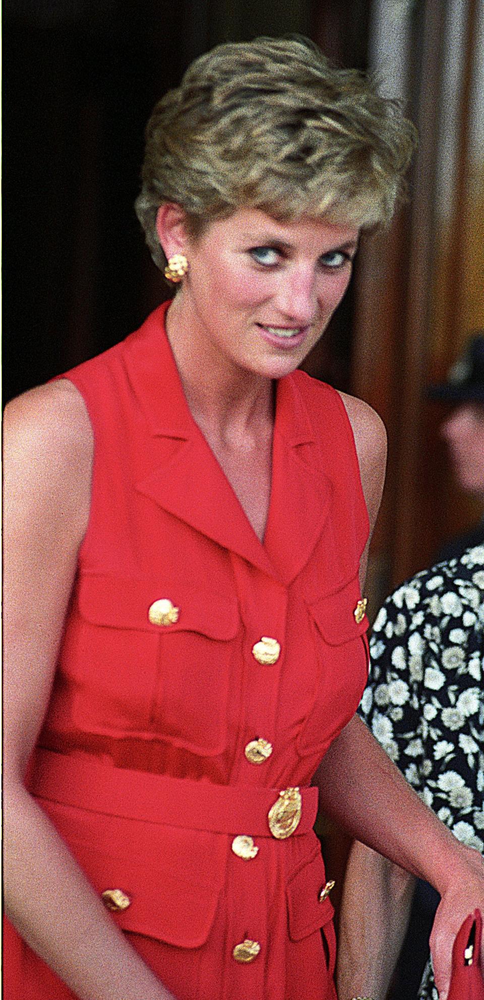 Princess Diana at Wimbledon Mens Final in 1994.