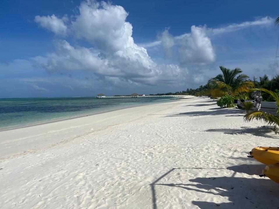 Empty Beach at South Palm Resort