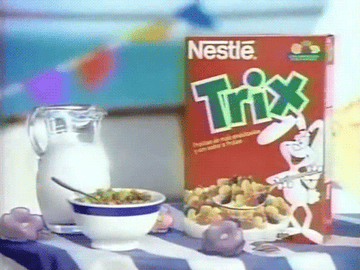 An old Trix cereal ad