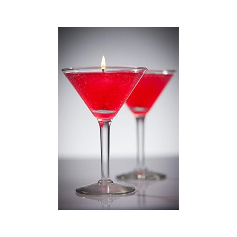 Cosmopolitan Scented Gel Candle in Martini Glass