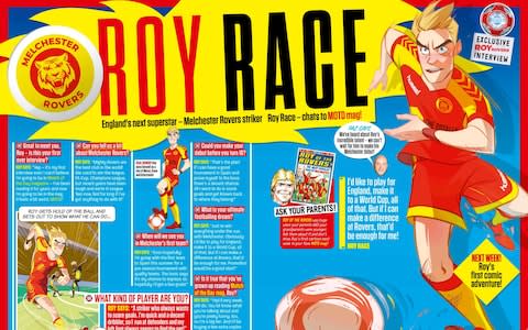 The new-look Roy of the Rovers will make its debut in a serialised strip in Match of the Day magazine - Credit: Match of the Day magazine/PA