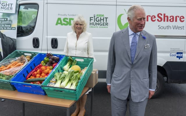 The Prince of Wales and Duchess of Cornwall during their visit