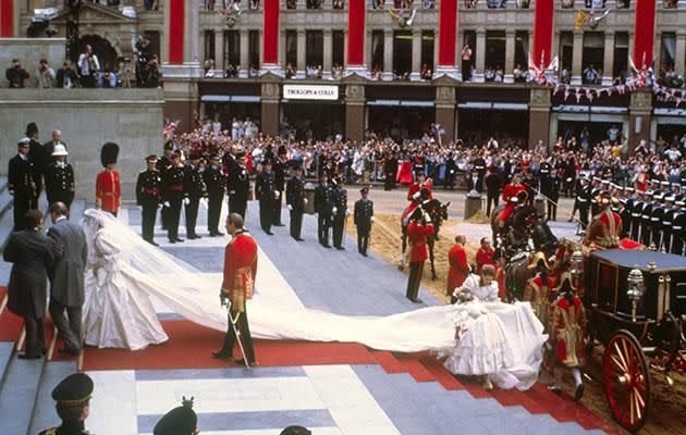 Diana revealed in tapes that her bulimia began after Charles proposed. Photo: Getty Images