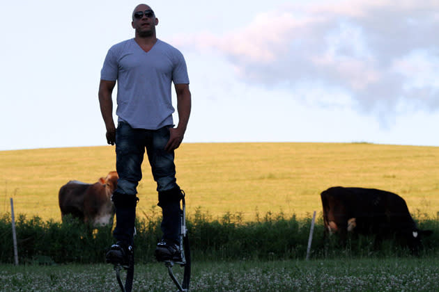 Pogo Boots in a Field