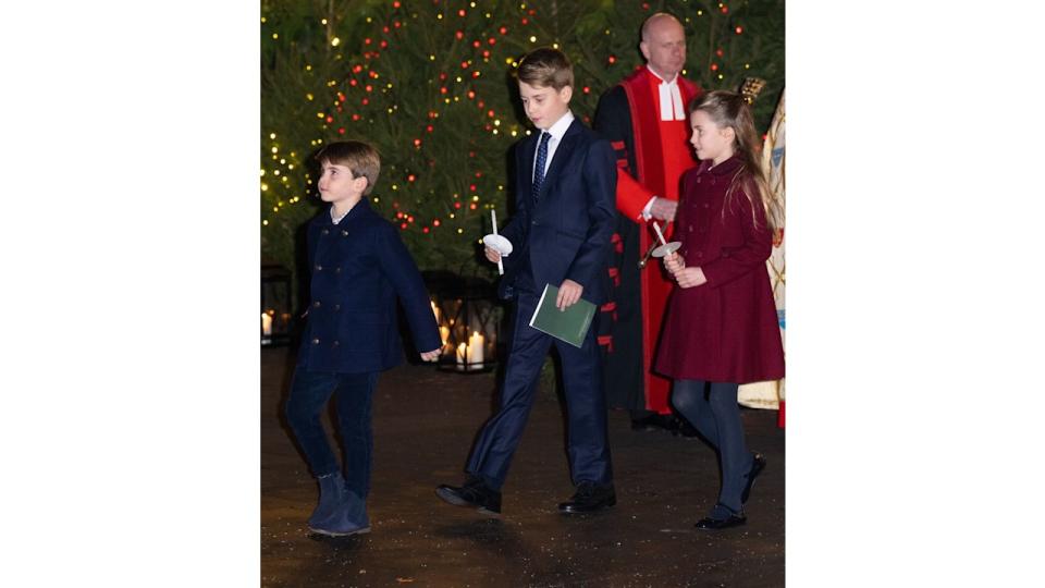 Prince Louis with Prince George and Princess Charlotte