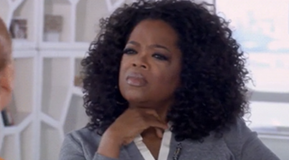 Oprah looking pensive