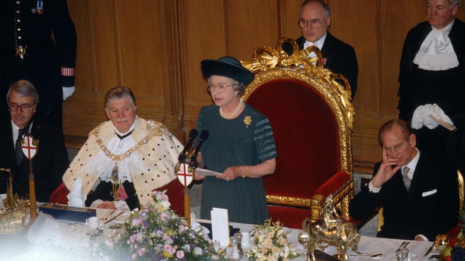 LONDON, UNITED KINGDOM - NOVEMBER 24: Queen Elizabeth ll delivers her 
