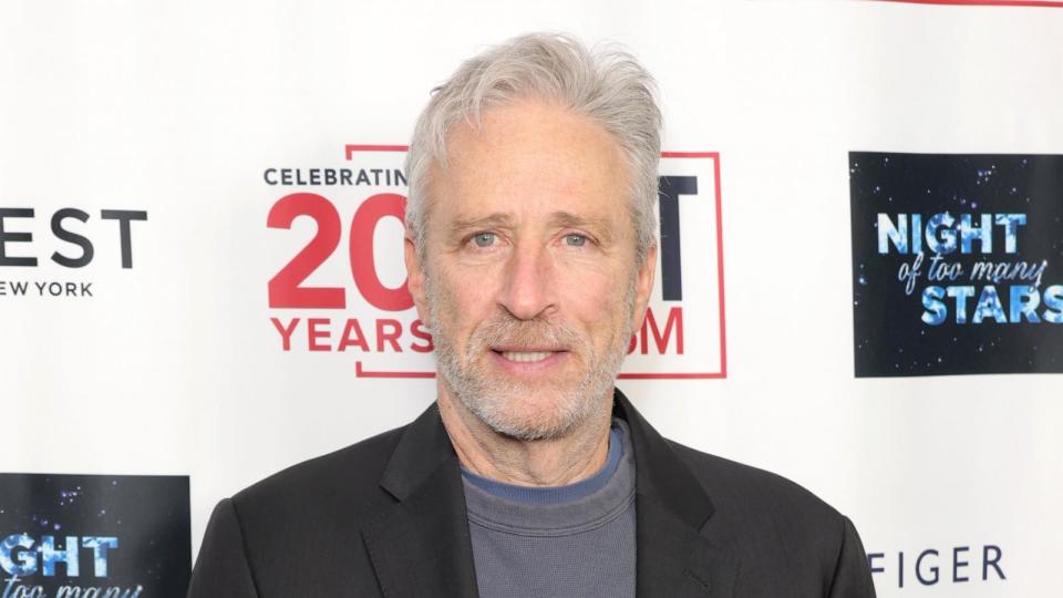PHOTO: Jon Stewart attends 2023 Night of Too Many Stars benefiting NEXT for AUTISM at Beacon Theatre on December 11, 2023 in New York City. (Michael Loccisano/Getty Images)