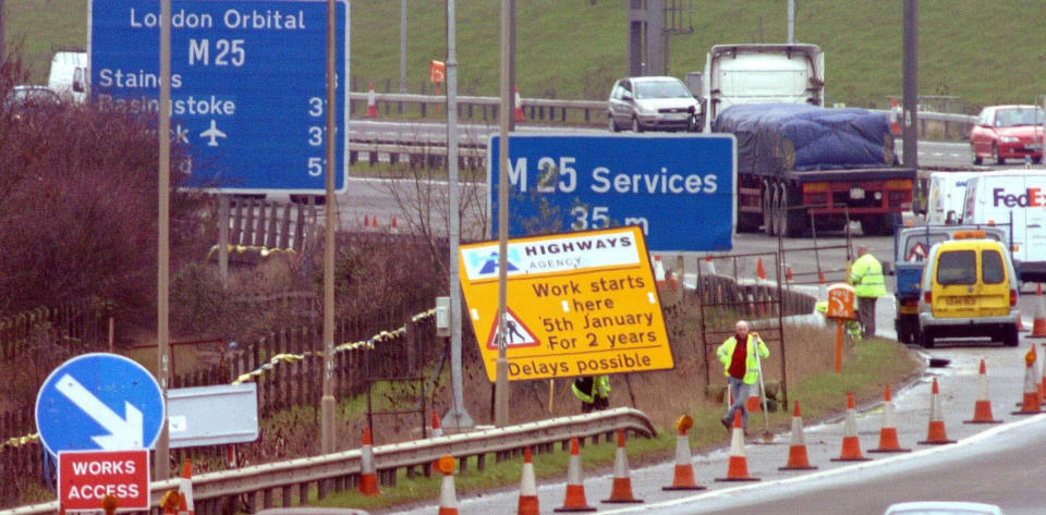 Motorway speed limits could be lifted depending on roadworks (PA)