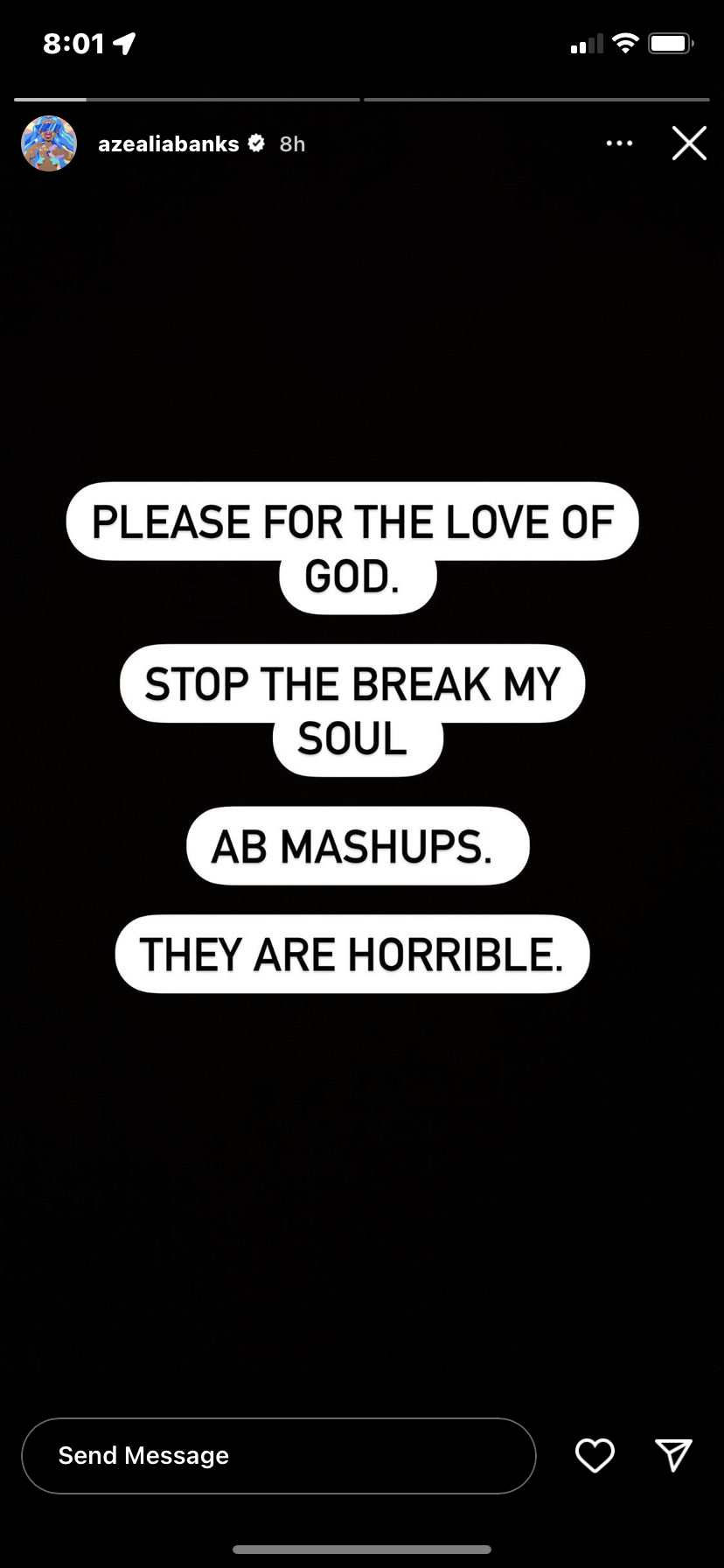 . - Credit: Screenshot/Instagram @AzealiaBanks