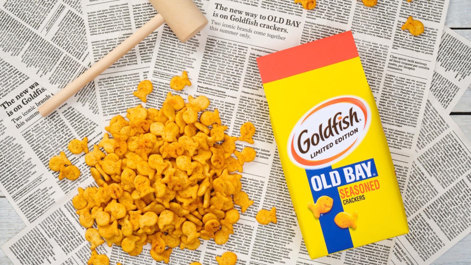 Old Bay is teaming with Goldfish just in time for the 60th anniversary of this timeless snack cracker. (Campbell's)