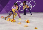 <p><strong>THE GOOD</strong><br>Winnie the Pooh:<br>Winnie the Pooh bears were thrown for Yuzuru Hanyu of Japan after the Men’s Single Free Program. It became a thing. (Getty Images) </p>