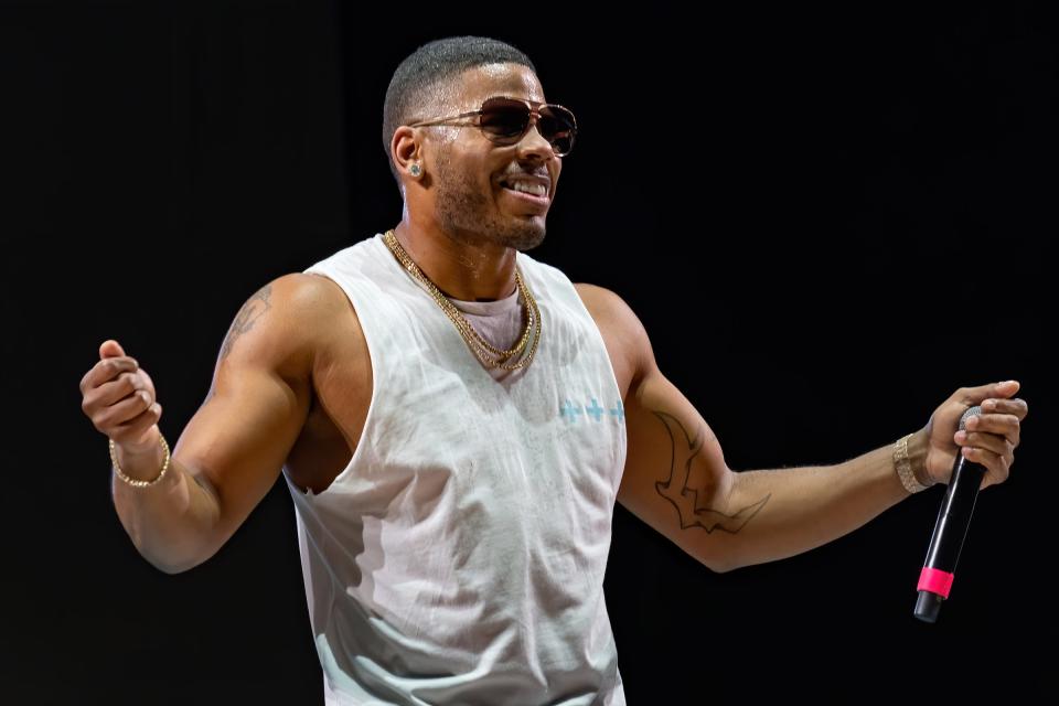 Nelly performs at the Hometown Heroes Music Festival at the Brushy Creek Amphitheater on September 25, 2020 in Hutto, Texas.  [Suzanne Cordeiro for American-Statesman]