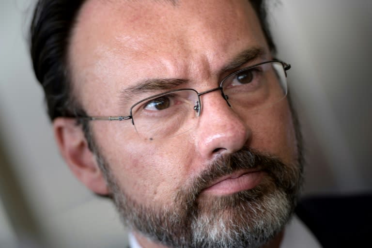 Mexican Foreign Minister Luis Videgaray sharpened the tone as he prepared for talks following a diplomatic row over president Donald Trump's hard line on trade and immigration