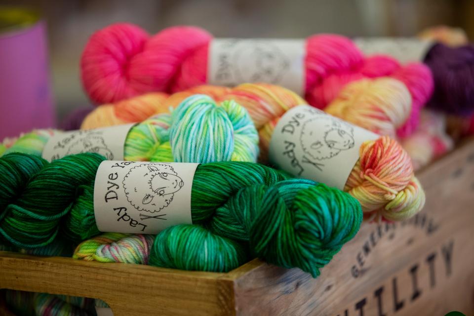 Yarn for sale at Mother Knitter on Broad Street in Red Bank, NJ Friday, August 12, 2022.