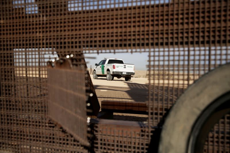 FILE PHOTO: A vehicle of U.S. Border Patrol is seen near the border fence in Sunland Park, New Mexico, U.S., as pictured from the Mexican side of the border in Ciudad Juarez