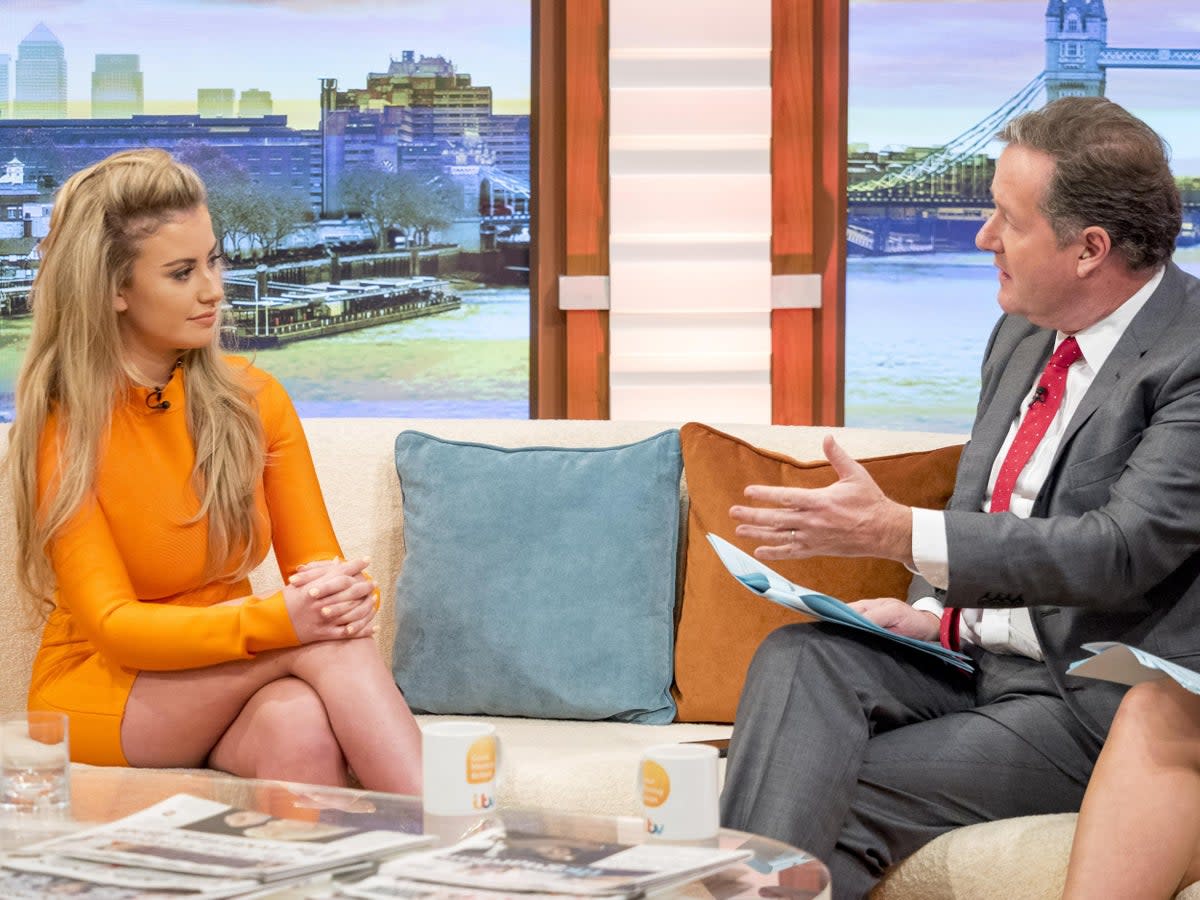 Piers Morgan interrogated Chloe Ayling during an appearance on Good Morning Britain (ITV)