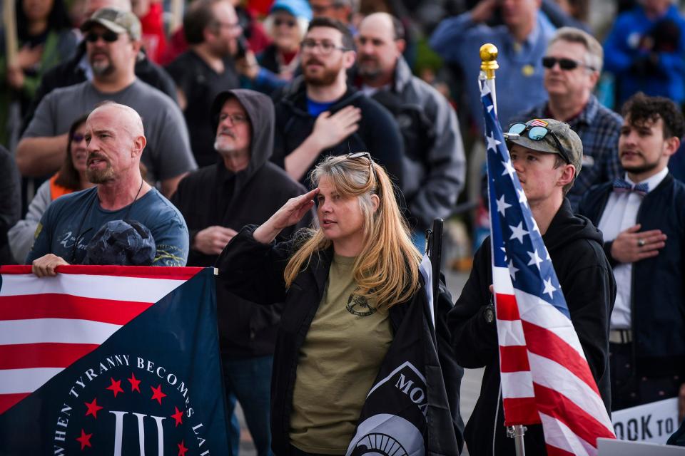 A Second Amendment rally in Denver on May 18, 2019.