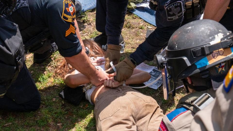 An arrest at the University of Texas at Austin