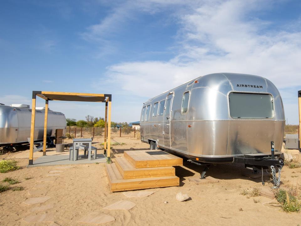 Airstream trailers at Joshua Tree in California.