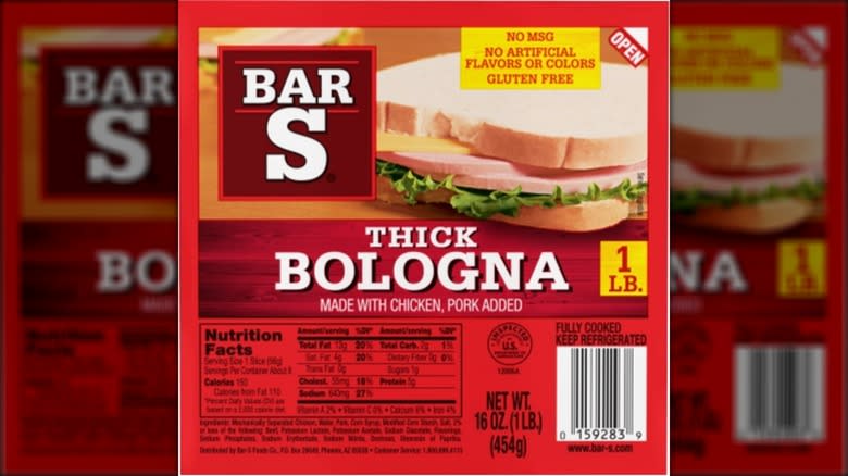 Bar-S thick bologna