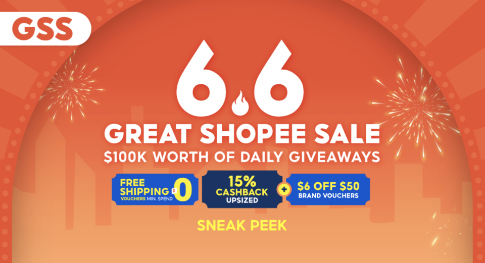 The Great 6.6 Shopee Sale. PHOTO: Shopee