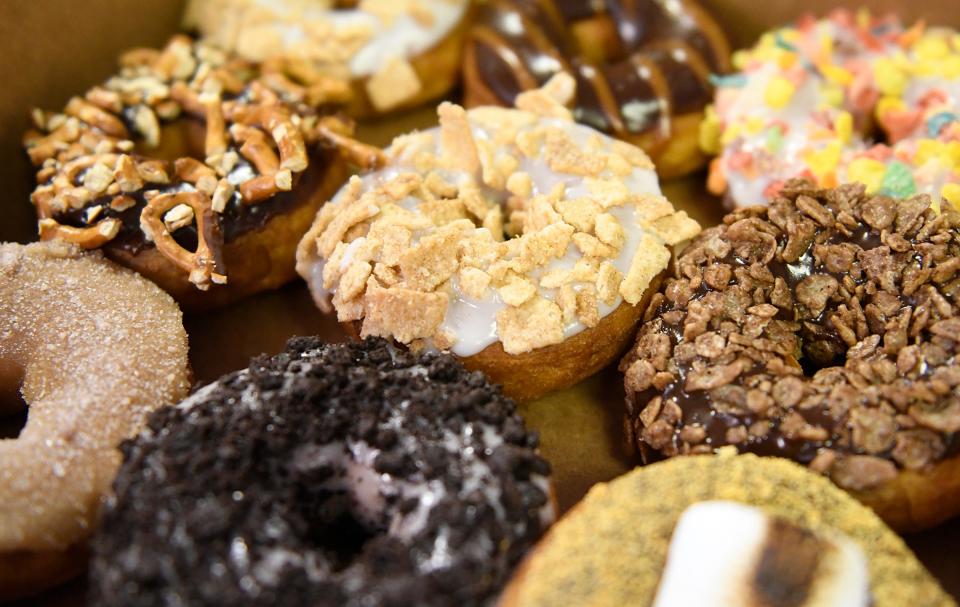 Tammy Buntz, owner of Mama Buntz's Donut Co. in Gloucester County, preps her special hand-dipped, made to order donuts, for the day's customers. Her store is located on 421 Hurffville - Cross Keys Road in Sewell, N.J.