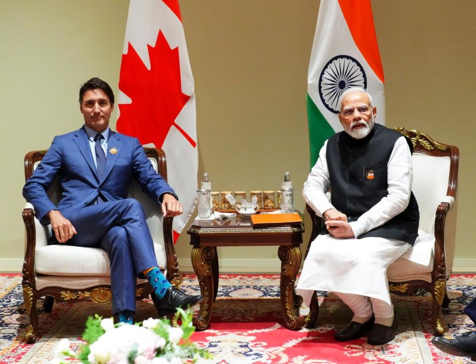 Trudeau held a meeting with Indian Prime Minister Narendra Modi during the G20 Summit in New Delhi