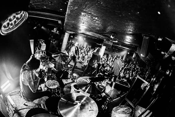 Motley Crue onstage at The Underworld