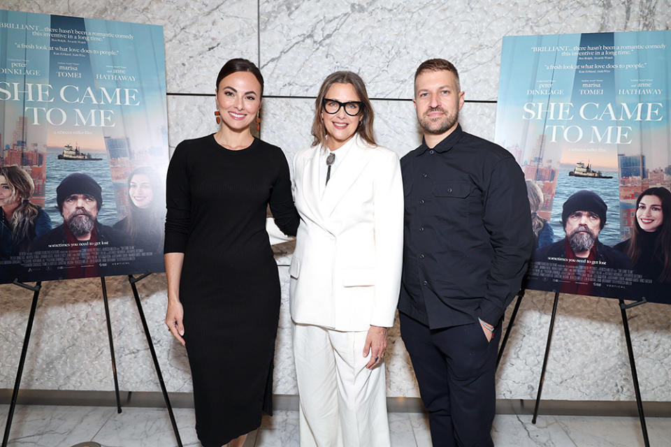 Isabel Leonard, Rebecca Miller and Damon Cardasis at Vertical’s SHE CAME TO ME special Los Angeles screening, Los Angeles, CA - 27 September 2023