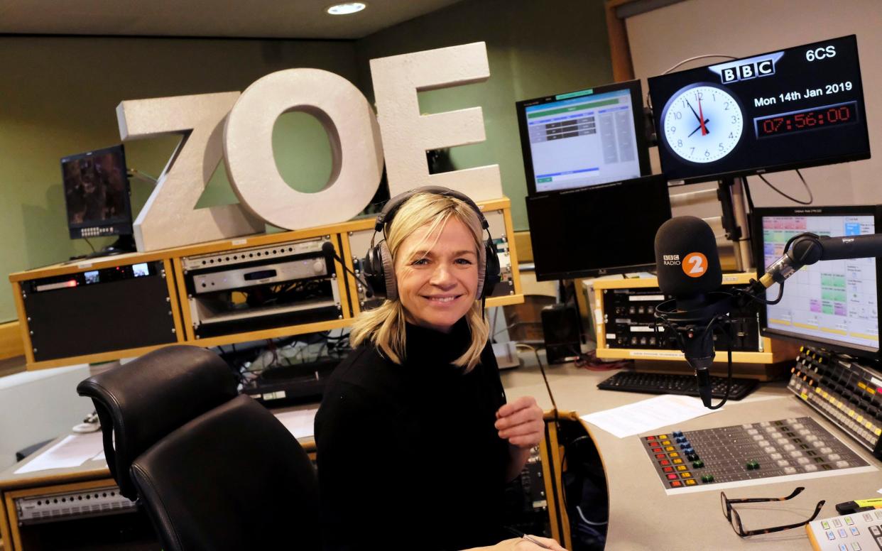 Zoe Ball's breakfast show on BBC Radio 2 remains the country's most popular, despite losing 1m listeners - BBC/PA Wire