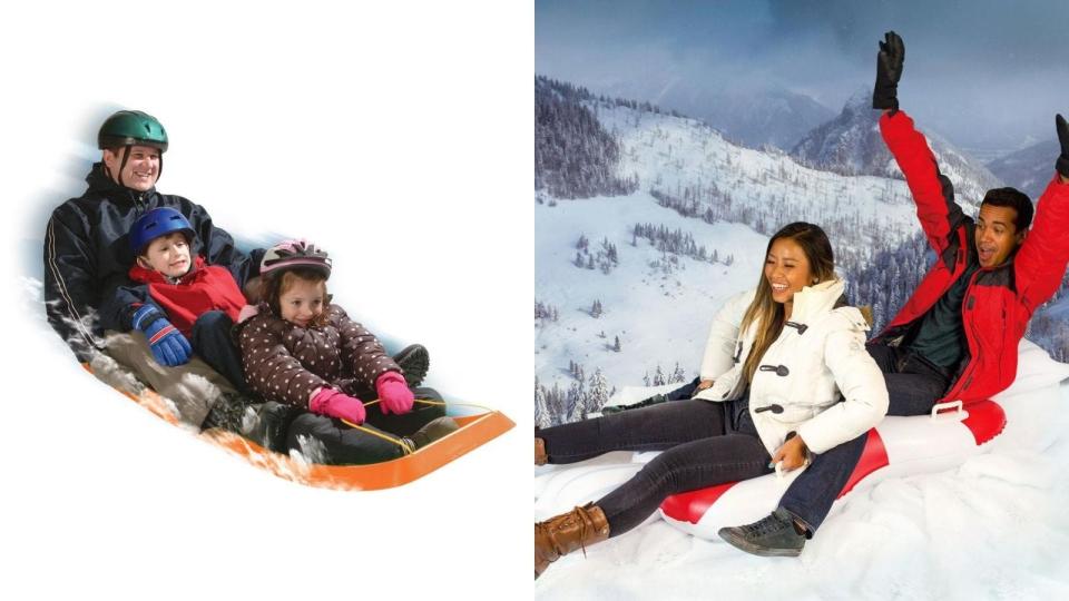 best places you can buy sleds and snow tubes: Home Depot