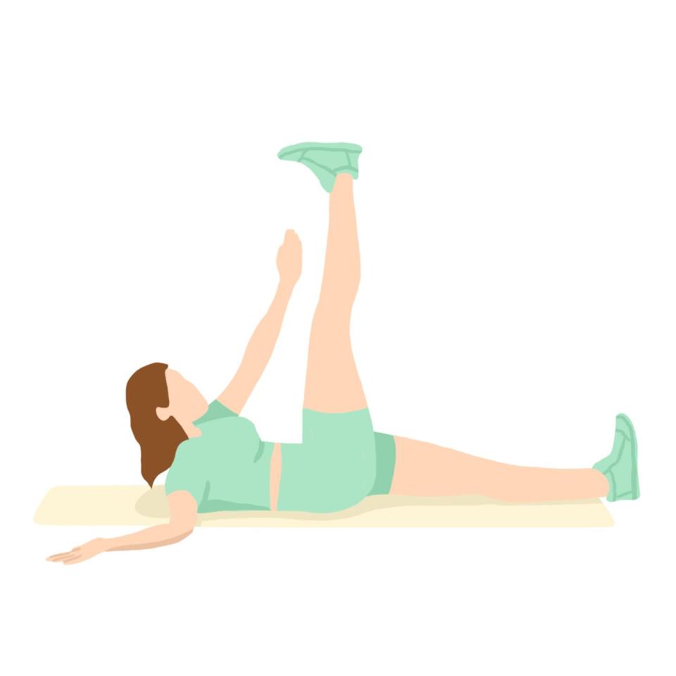 Oblique Exercises: jackknife one-sided illustration