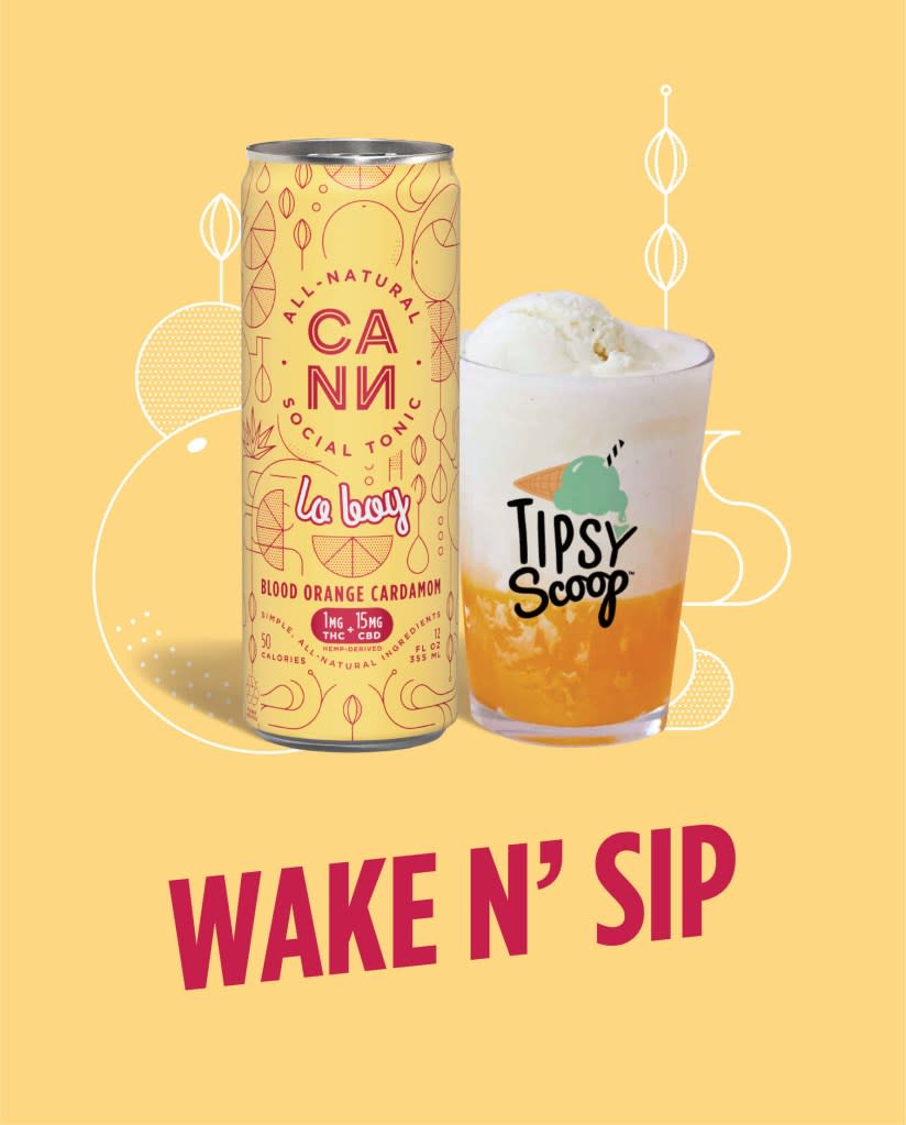 Tipsy Scoop x Cann’s Wake N’ Sip. Tipsy Scoop