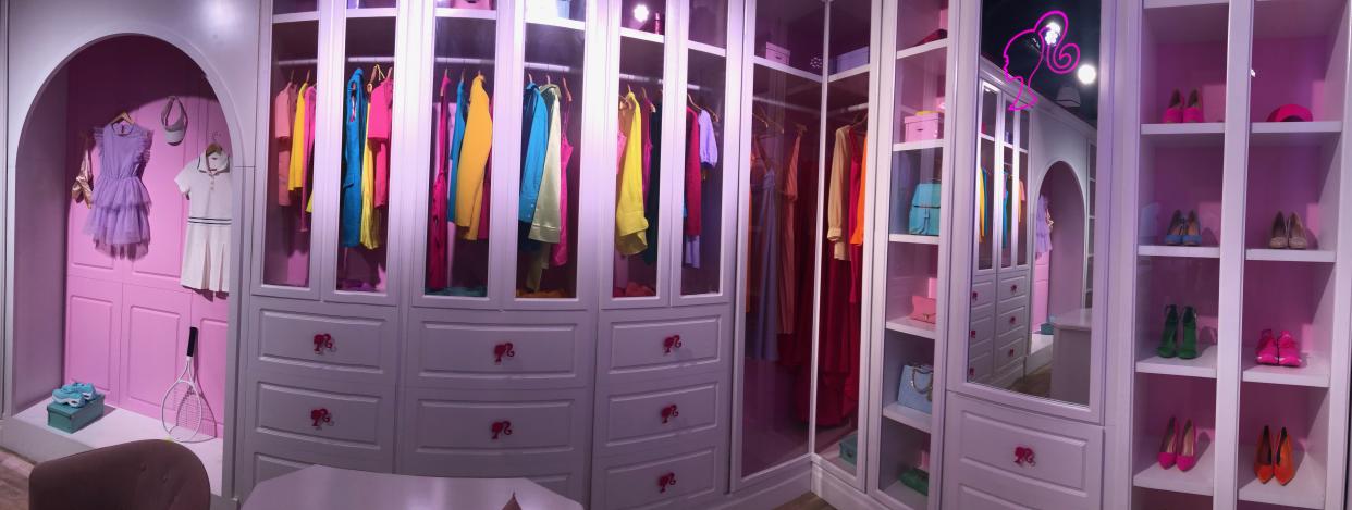 A full view of Barbie's walk-in closet. (Photo: Taryn Ryder)