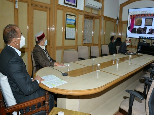 Himchal Pradesh CM Jai Ram Thakur inaugurated various developmental projects worth Rs 24.70 crores in today's video conference. (Photo/Twitter)