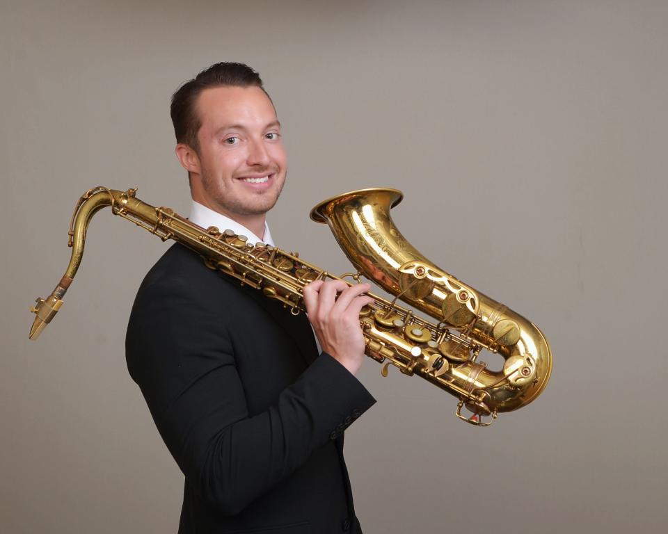 Music Director Erik Stabnau, the leader of the Glenn Miller Orchestra