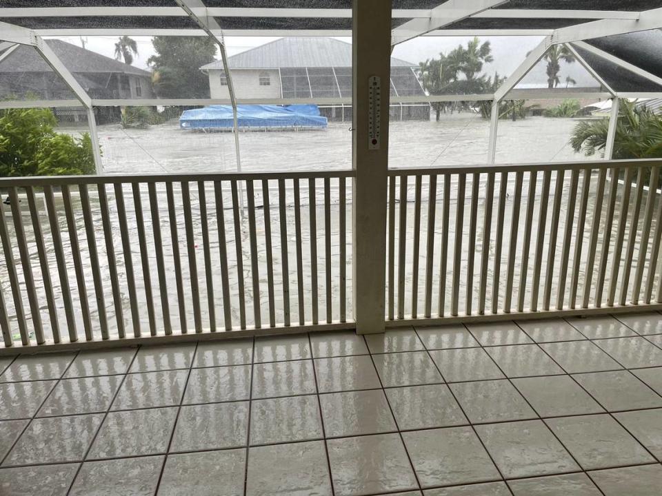 The first floor of Beth Booker’s childhood home in Fort Myers, Florida, was submerged as the floodwaters from Hurricane Ian rose.