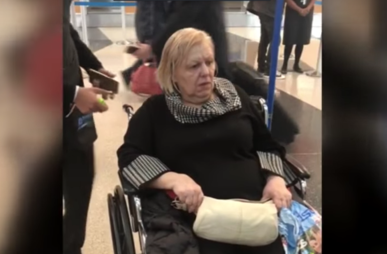 American Airlines investigating the case of a 67-year-old woman in a wheelchair was allegedly left alone overnight at Chicago’s O’Hare International Airport when her flight was canceled — and discovered she was alone for only about 45 minutes before relatives picked her up. (Photo: YouTube/CBS Chicago)