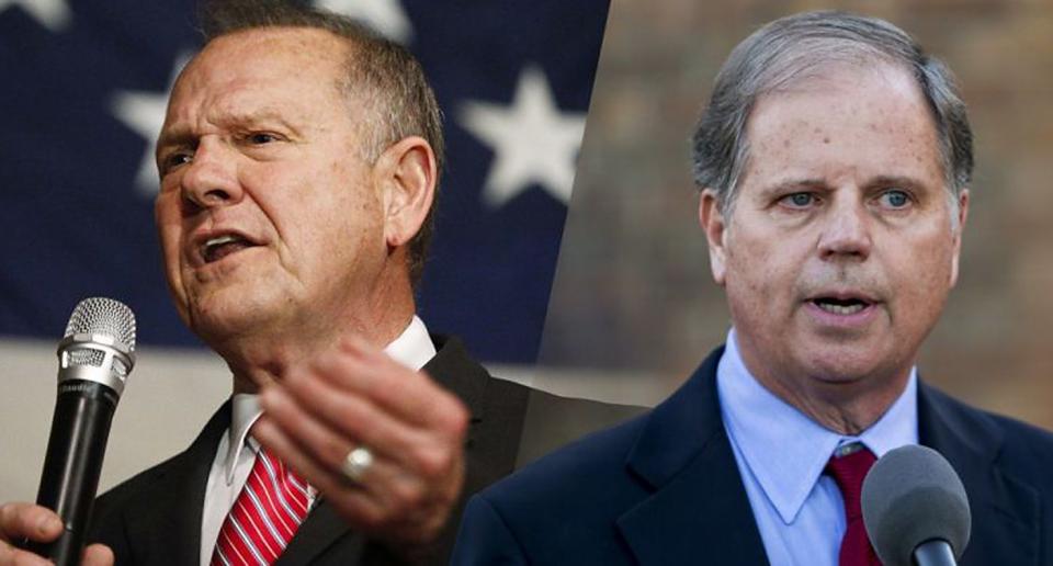 Roy Moore, Doug Jones (AP)