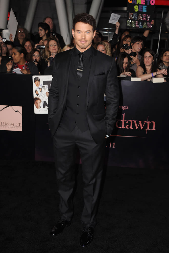 The Twilight Saga Breaking Dawn Part 1 2011 LA Premiere Kellan Lutz