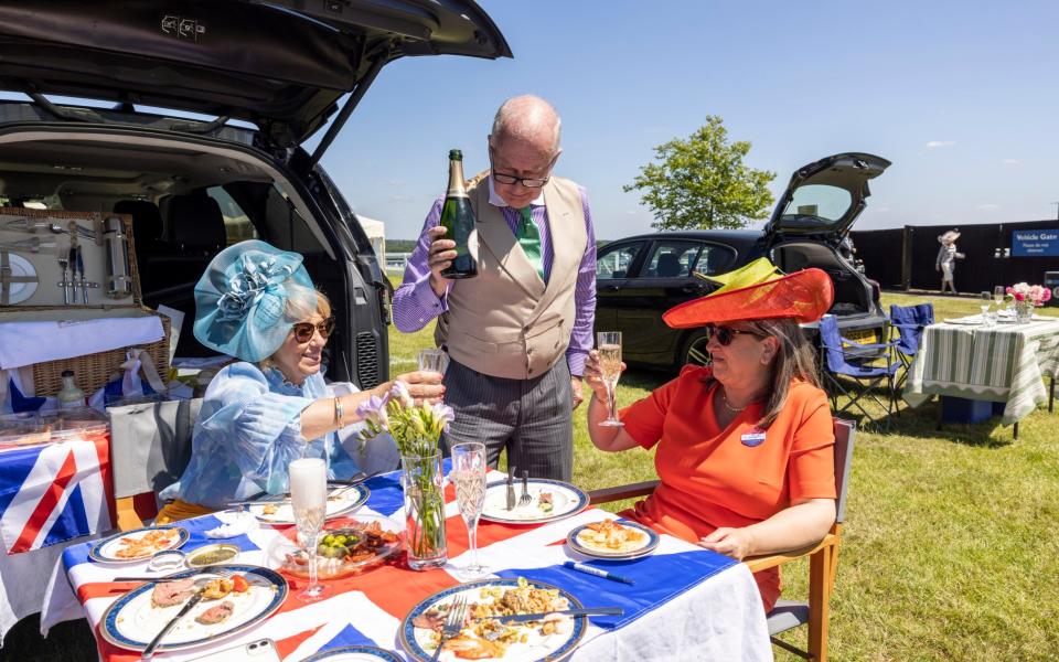 Racing supporters celebrate the first day of Royal Ascot in style - Heathcliff O'Malley for The Telegraph