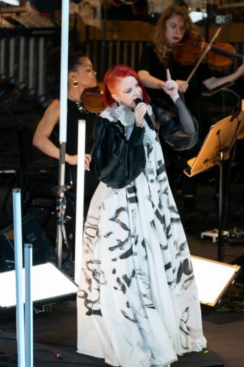 <a href="https://variety.com/2018/music/news/garbage-shirley-manson-chvrches-lauren-mayberry-feminists-keynote-sxsw-1202934768/" rel="nofollow noopener" target="_blank" data-ylk="slk:Shirley Manson;elm:context_link;itc:0;sec:content-canvas" class="link ">Shirley Manson</a> salutes Yoko Ono at Walt Disney Hall