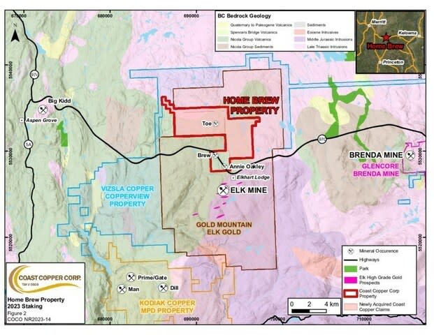 Coast Copper NR2023-14 Figure 2 (CNW Group/Coast Copper Corp.)