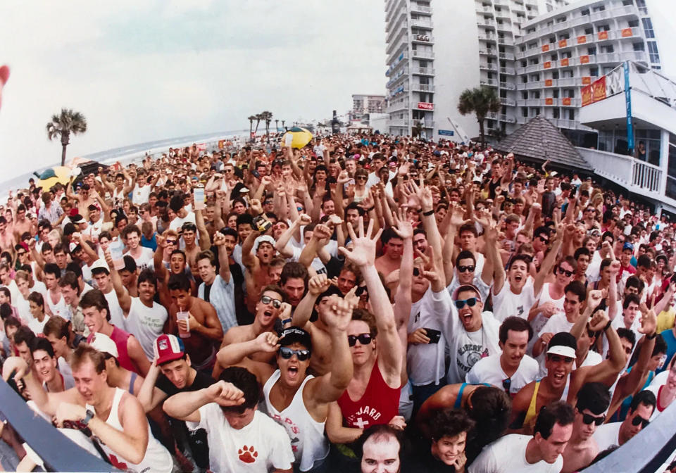 Spring Breakers at the Plaza Hotel in Daytona Beach in 1989.