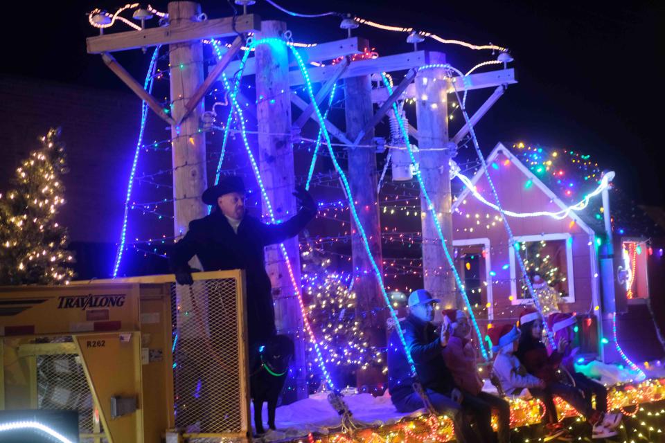 Floats lit up the skies  Saturday night  as Canyon held its annual Parade of Lights Parade that went down fourth street and around the town square.