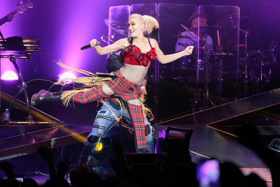 Gwen Stefani performs in 2016 at Austin360 Amphitheater. She'll perform with Carly Pearce this weekend at the CMT Awards in Austin.